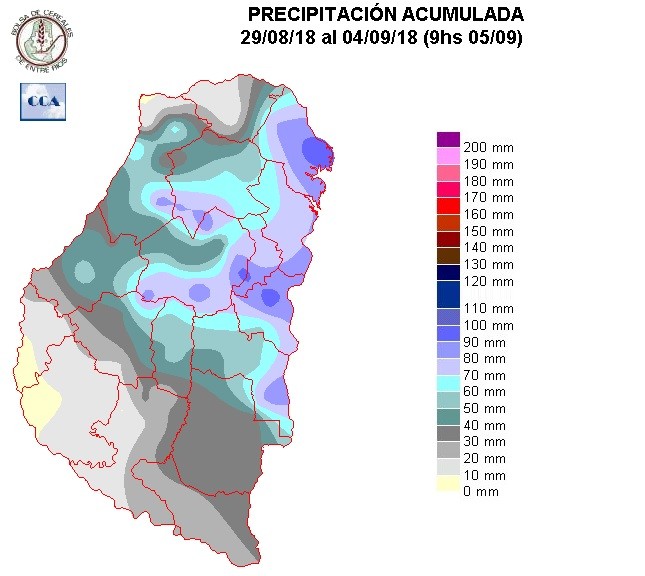 Mapa de precipitaciones