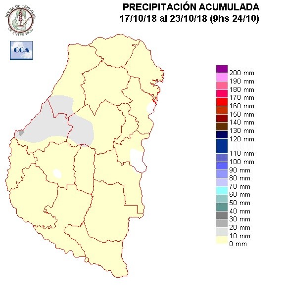 Mapa de precipitaciones