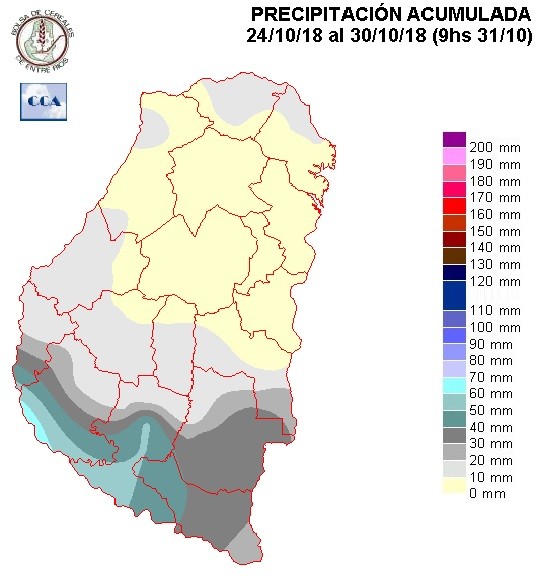 Mapa de precipitaciones