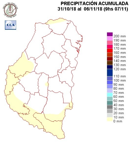 Mapa de precipitaciones