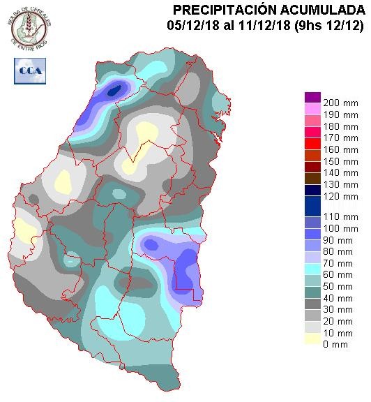 Mapa de precipitaciones