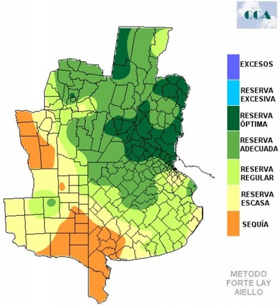 Mapa de precipitaciones