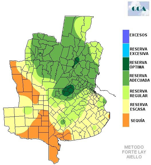 Mapa de precipitaciones