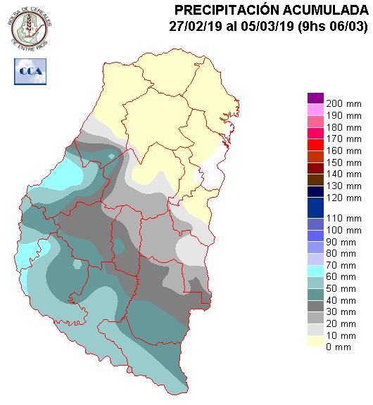 Mapa de precipitaciones