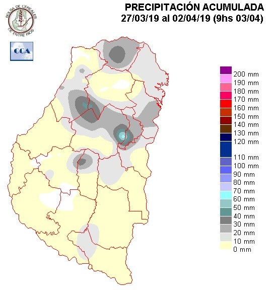 Mapa de precipitaciones