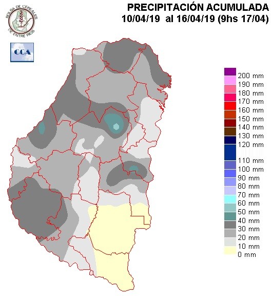 Mapa de precipitaciones