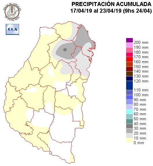 Mapa de precipitaciones