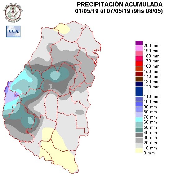 Mapa de precipitaciones