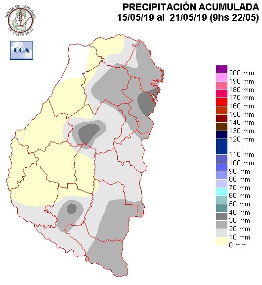 Mapa de precipitaciones