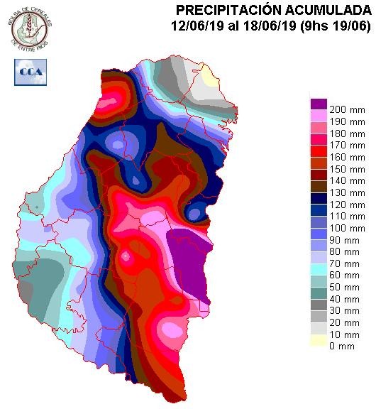 Mapa de precipitaciones