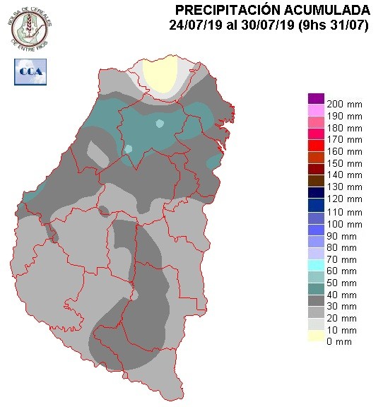 Mapa de precipitaciones