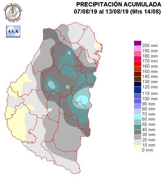 Mapa de precipitaciones