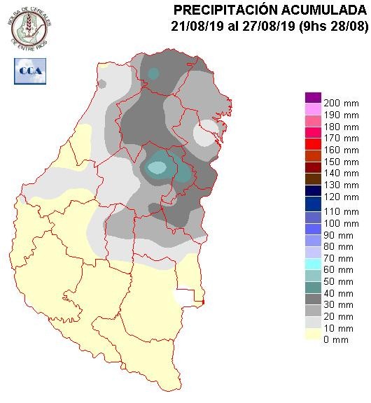 Mapa de precipitaciones