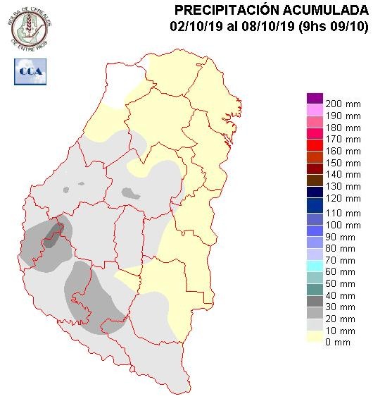 Mapa de precipitaciones