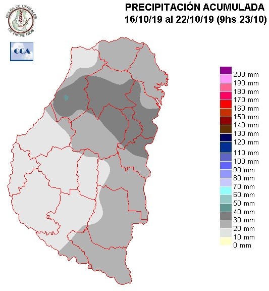 Mapa de precipitaciones