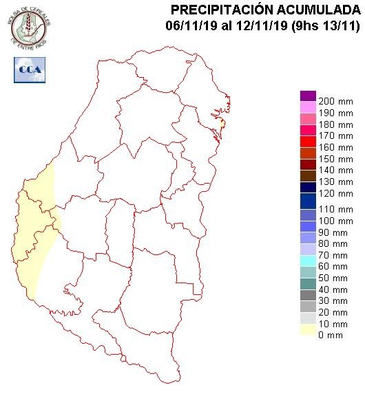 Mapa de precipitaciones