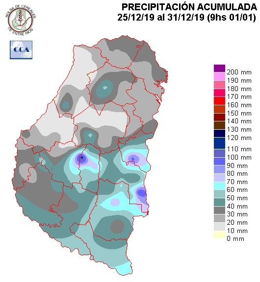 Mapa de precipitaciones