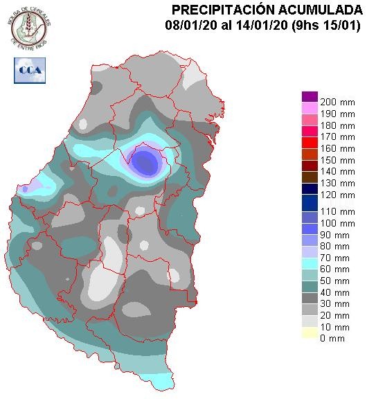 Mapa de precipitaciones