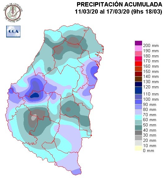 Mapa de precipitaciones