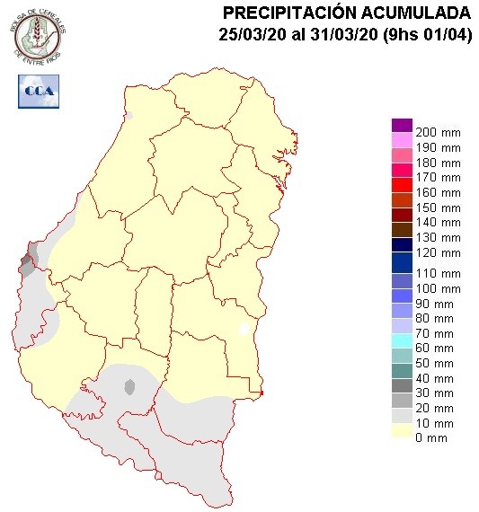 Mapa de precipitaciones