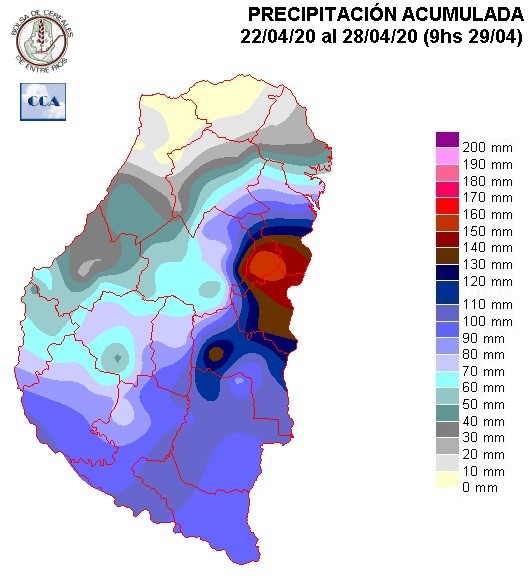 Mapa de precipitaciones