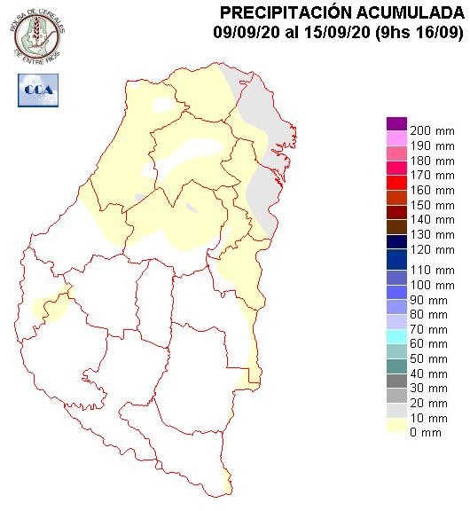 Mapa de precipitaciones