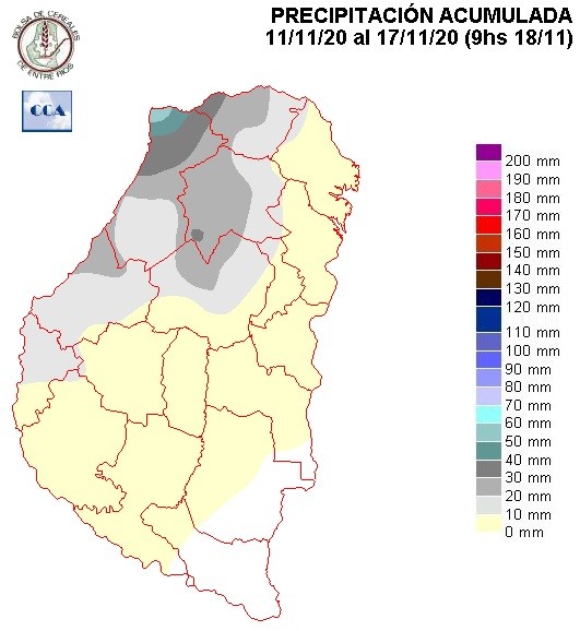 Mapa de precipitaciones