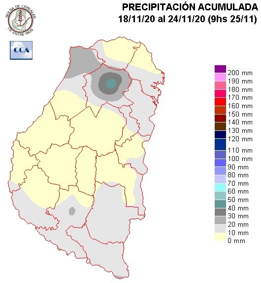 Mapa de precipitaciones