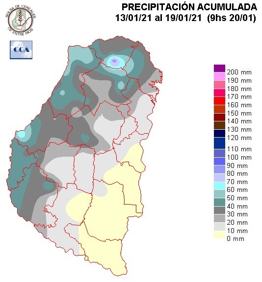 Mapa de precipitaciones