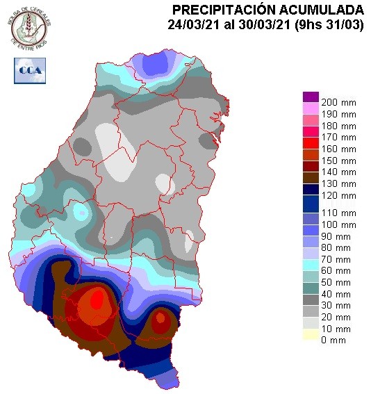 Mapa de precipitaciones