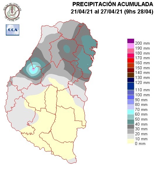 Mapa de precipitaciones