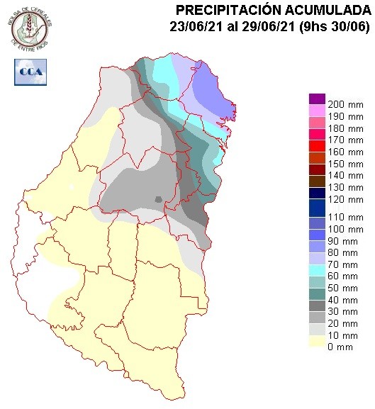 Mapa de precipitaciones