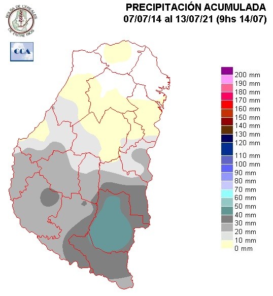 Mapa de precipitaciones