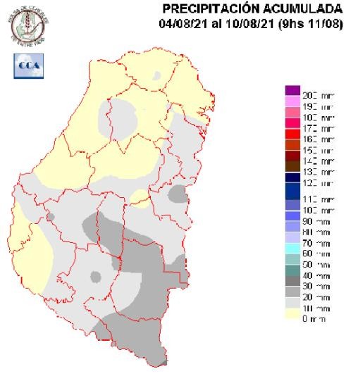 Mapa de precipitaciones