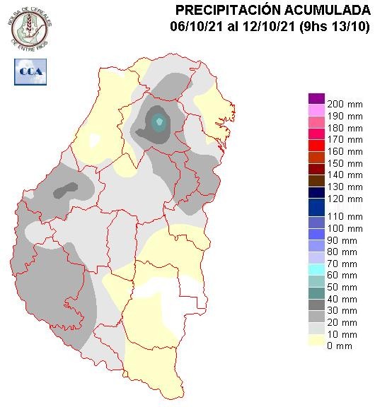 Mapa de precipitaciones