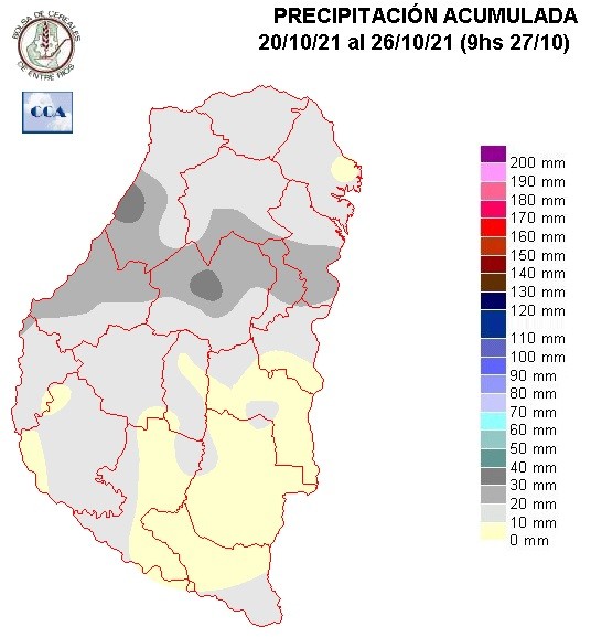 Mapa de precipitaciones