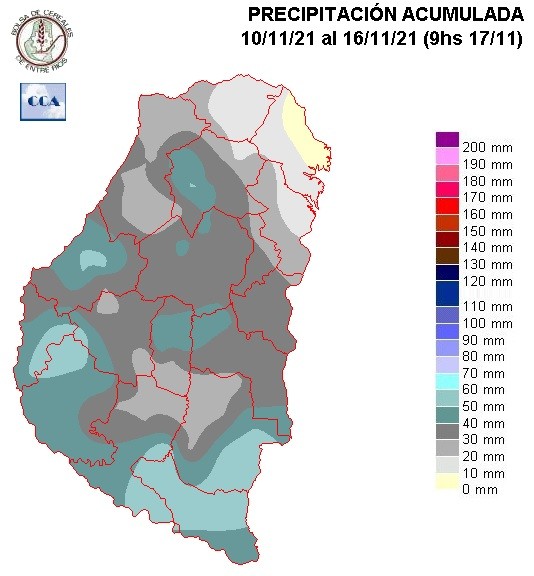 Mapa de precipitaciones