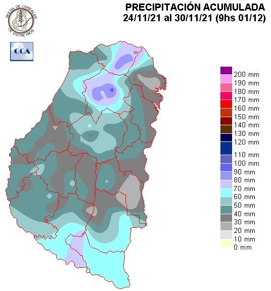 Mapa de precipitaciones