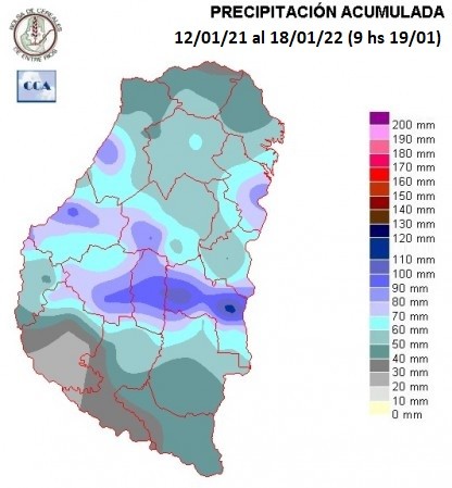 Mapa de precipitaciones