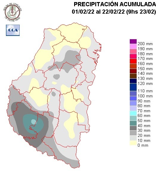 Mapa de precipitaciones