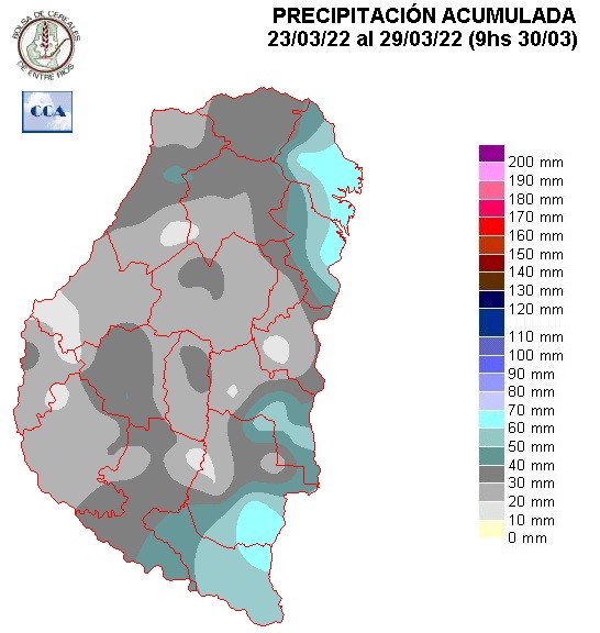 Mapa de precipitaciones