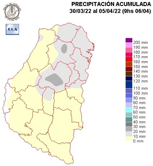 Mapa de precipitaciones