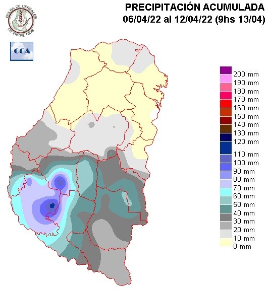 Mapa de precipitaciones