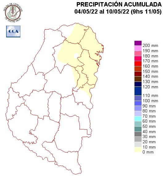 Mapa de precipitaciones