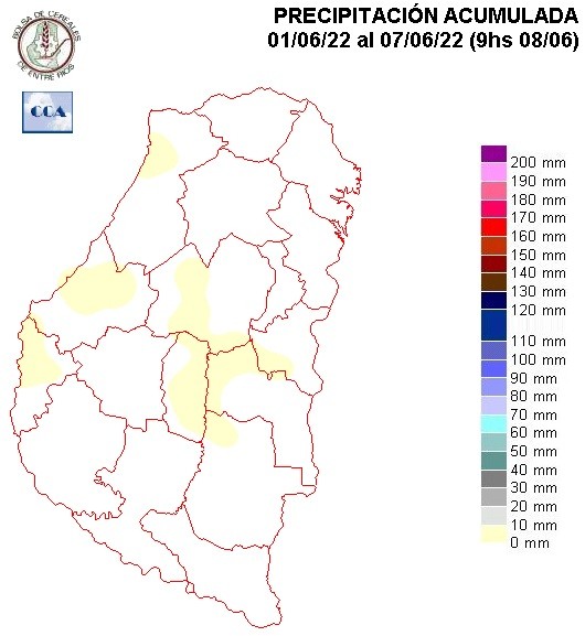 Mapa de precipitaciones