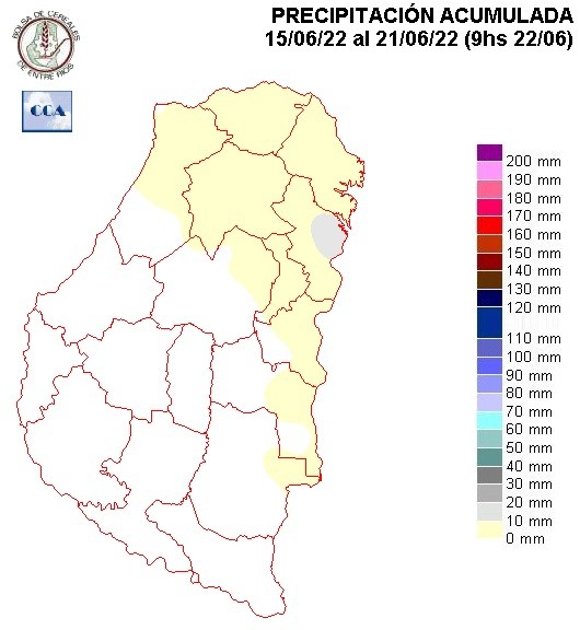 Mapa de precipitaciones