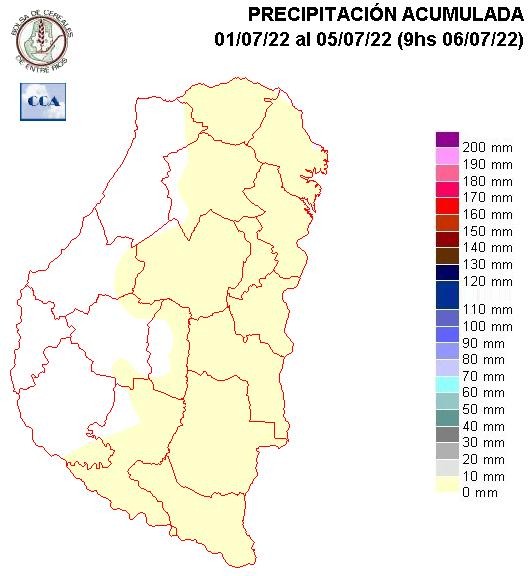 Mapa de precipitaciones