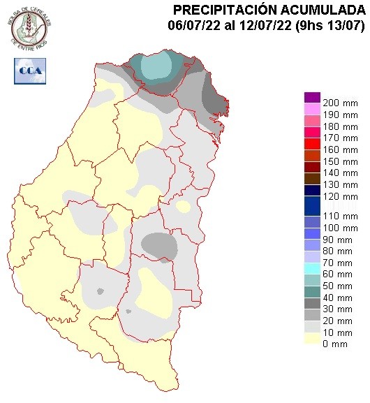 Mapa de precipitaciones