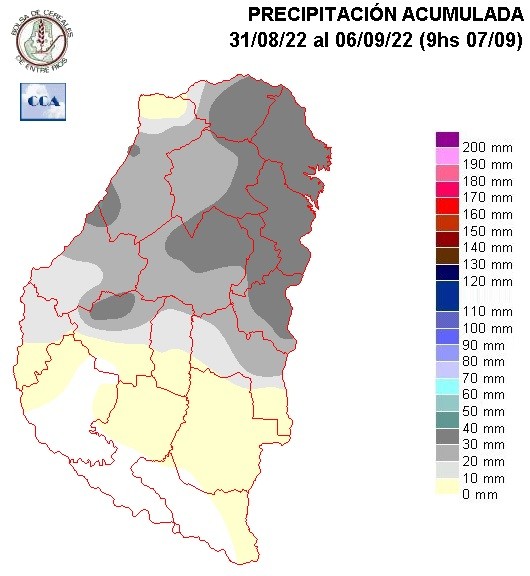 Mapa de precipitaciones