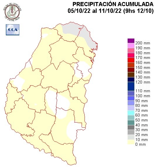 Mapa de precipitaciones